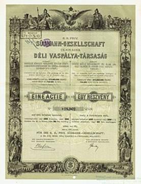 Južna železnica - delnica